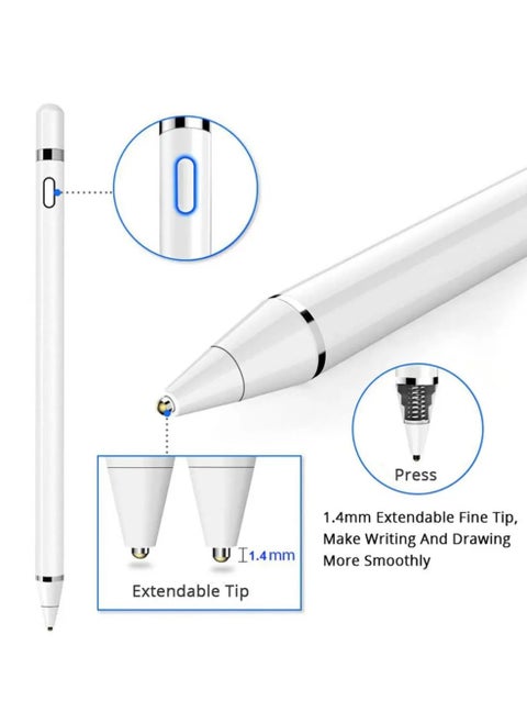 Stylus Pen for iPad, Active Pencil with Quick Charge, Palm Rejection Tilt Sensor, Magnetic Pen Compatible with 2018-2022 iPad Pro 11"/12.9",iPad 10/9/8/7/6,iPad Mini 5/6,iPad Air3/4/5