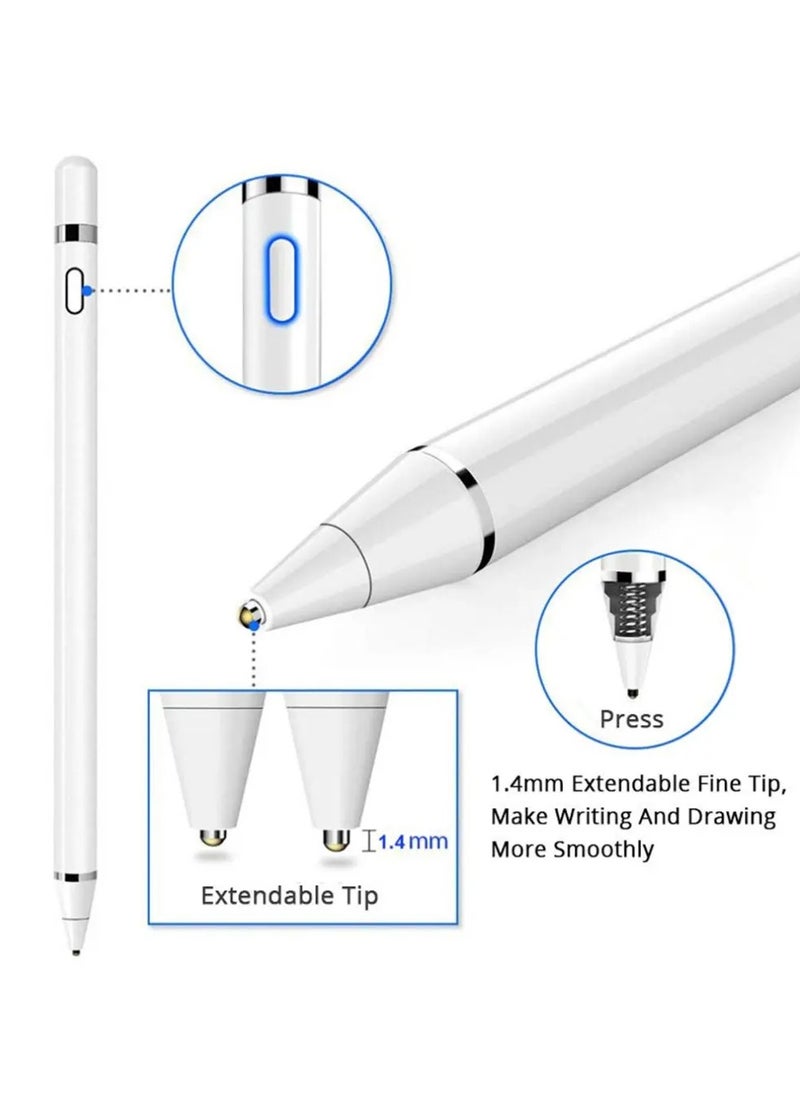 Stylus Pen for iPad, Active Pencil with Quick Charge, Palm Rejection Tilt Sensor, Magnetic Pen Compatible with 2018-2022 iPad Pro 11"/12.9",iPad 10/9/8/7/6,iPad Mini 5/6,iPad Air3/4/5