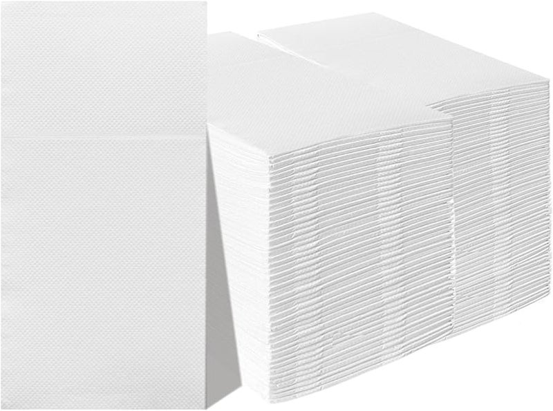 White Disposable Dinner Napkins 100 Pcs Soft Absorbent Paper Hand Towels For Kitchen Party - Image 2