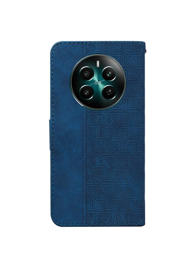 S-TOP Case For Realme 12+ Geometric Embossed Leather Phone Case - Image 4