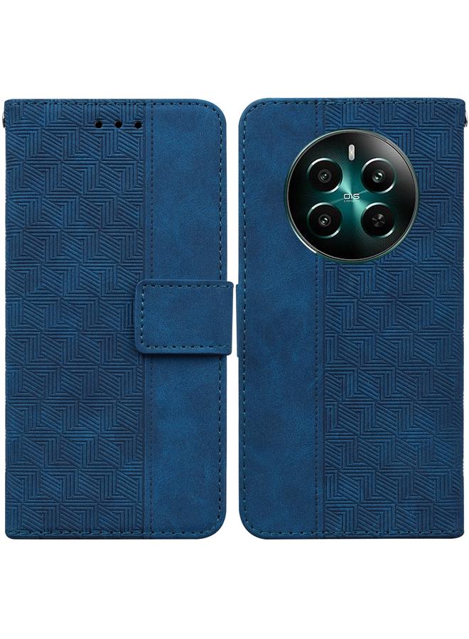 S-TOP Case For Realme 12+ Geometric Embossed Leather Phone Case - Image 1