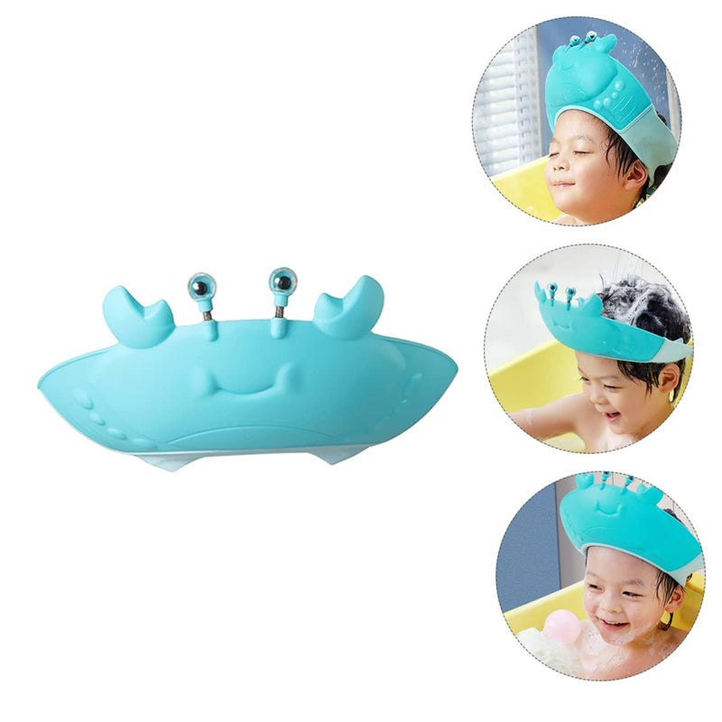 Cartoon Shampoo Bathing Cap with Eye Ear Protection for Kids Toddlers - Image 4