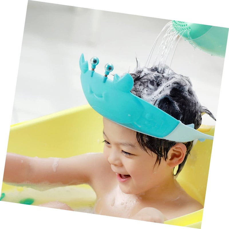 Cartoon Shampoo Bathing Cap with Eye Ear Protection for Kids Toddlers - Image 5