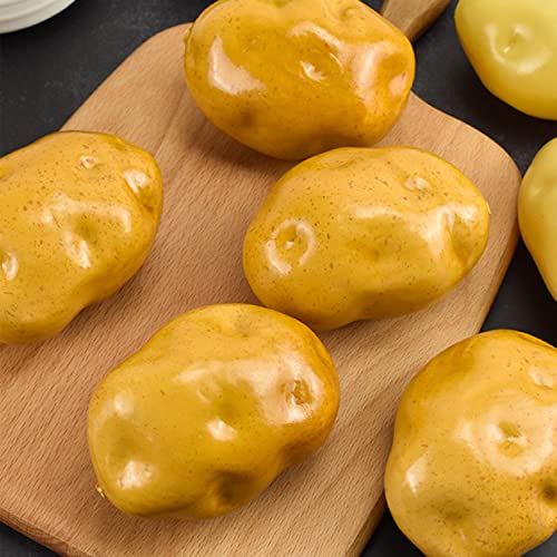 Lorigun Foam Fake Potatos Simulation Bubble Fruits & Vegetables Emotion Arrangement Scenes Props Simulation Potato X 5Pcs - Image 3
