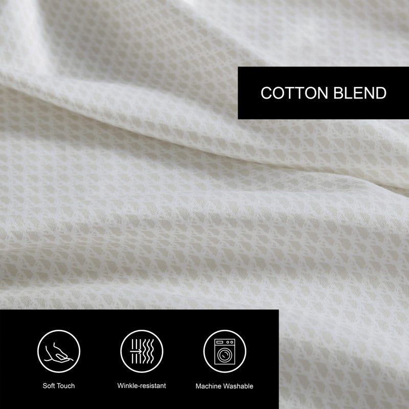 Vera Wang - Queen Sheet Set  Luxury Sateen Cotton Bedding  800 Thread Count  Soft & Smooth Home Decor (Lace Ivory  Queen) - Image 4