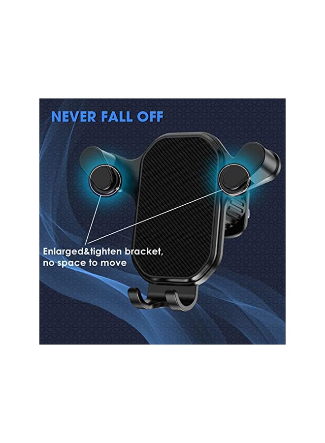 Green Tiger Car Phone Holder Mount for Transversal/Vertical Vent, [Upgraded Never Fall Metal Clip] Handsfree Cell Phone Holder for Car,Compatible With All Phones - Image 4