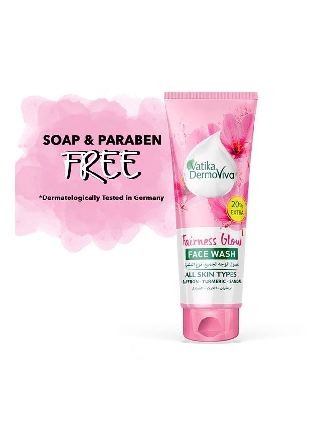 VATIKA Dermoviva Fairness Glow Face Wash 150ml + 35ml| Enriched with Saffron, Turmeric & Sandal Extracts | For All Skin Types - Image 3