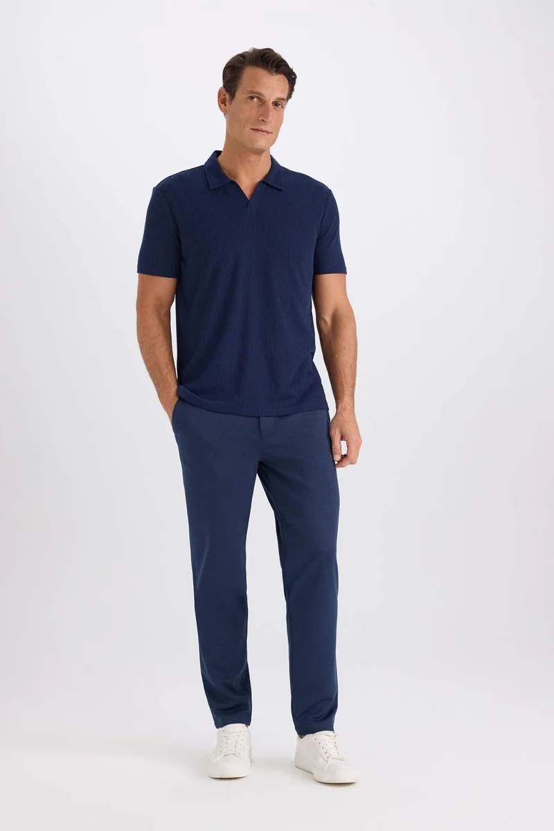 ديفاكتو Slim Fit Short Sleeve Polo T-Shirt