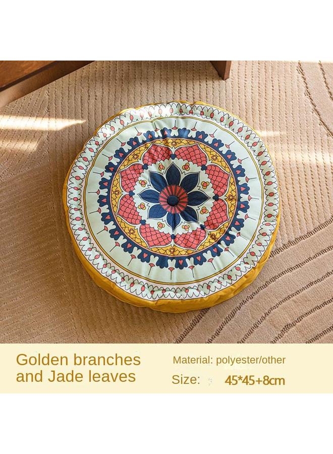 الأزرق جي دبليو وسادة النمط الوطني الجديدة ، فوتون ، مستديرة ، يمكن سماكة الأريكة على الأرض المحمولة ، تأملات على الطراز البوهيمي - Image 1