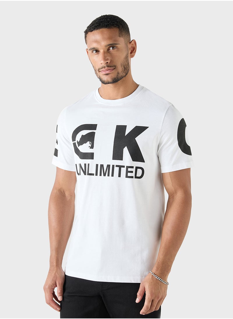 Ecko Typographic Print Crew Neck T-shirt with Shor - pzsku/ZEEE675D31F4923510ACDZ/45/_/1724878170/5735fcbd-893a-4961-b7b0-d158b1ab7750