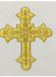 Karan Tuhafiye Karan Haberdashery Cross Crest Patch Iron-On Embroidery Crest 8*7 cm  - Image 1