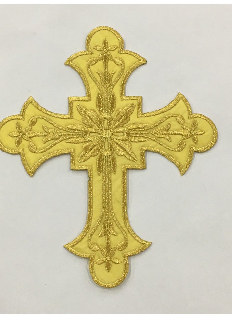 Karan Tuhafiye - Karan Haberdashery Cross Crest Patch Iron-On Embroidery Crest 8*7 cm - Image 1