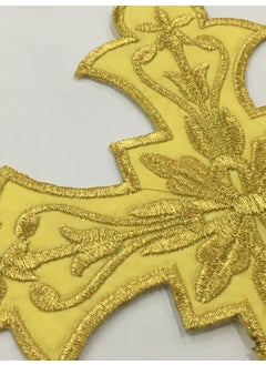 Karan Tuhafiye Karan Haberdashery Cross Crest Patch Iron-On Embroidery Crest 8*7 cm  - Image 2