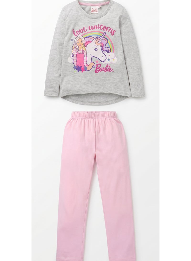 Barbie Pajama Long Sleeves Set 100% cotton - Image 1