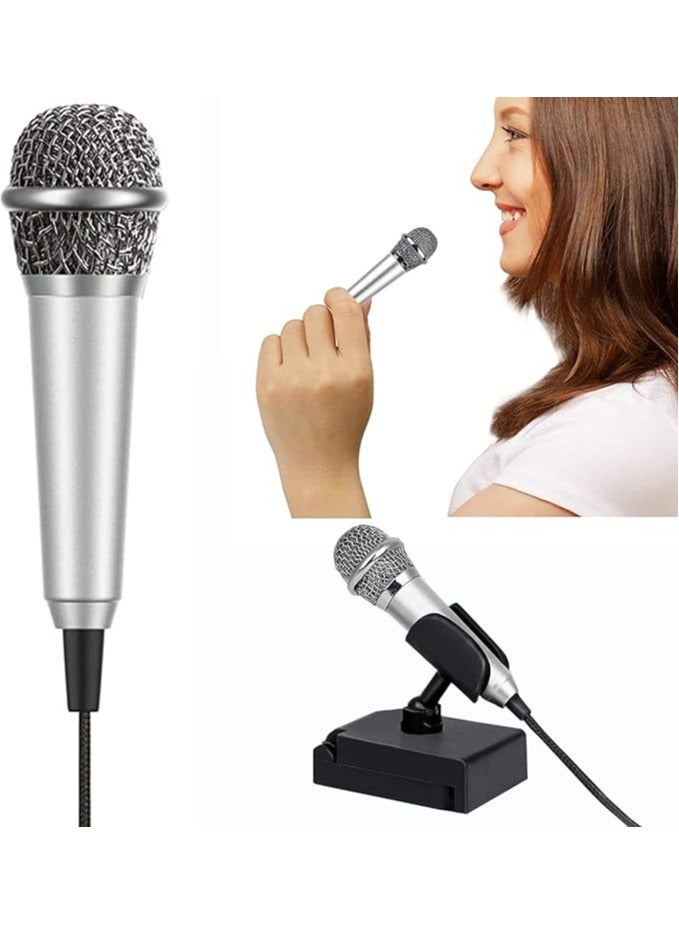 erorex Mini Portable Vocal/Instrument Microphone For Mobile phone laptop Notebook Apple iPhone Sumsung Android With Holder Clip  - Image 1