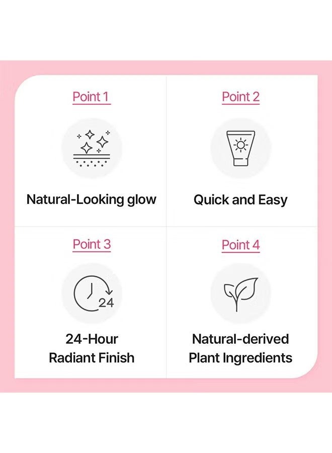 COSNORI Whitening Dress Tone Up Cream 50ml, Brightening Skin, Quick Skin Tone Balancer, Evens Out Complexion, No Makeup Natural Look - Image 4