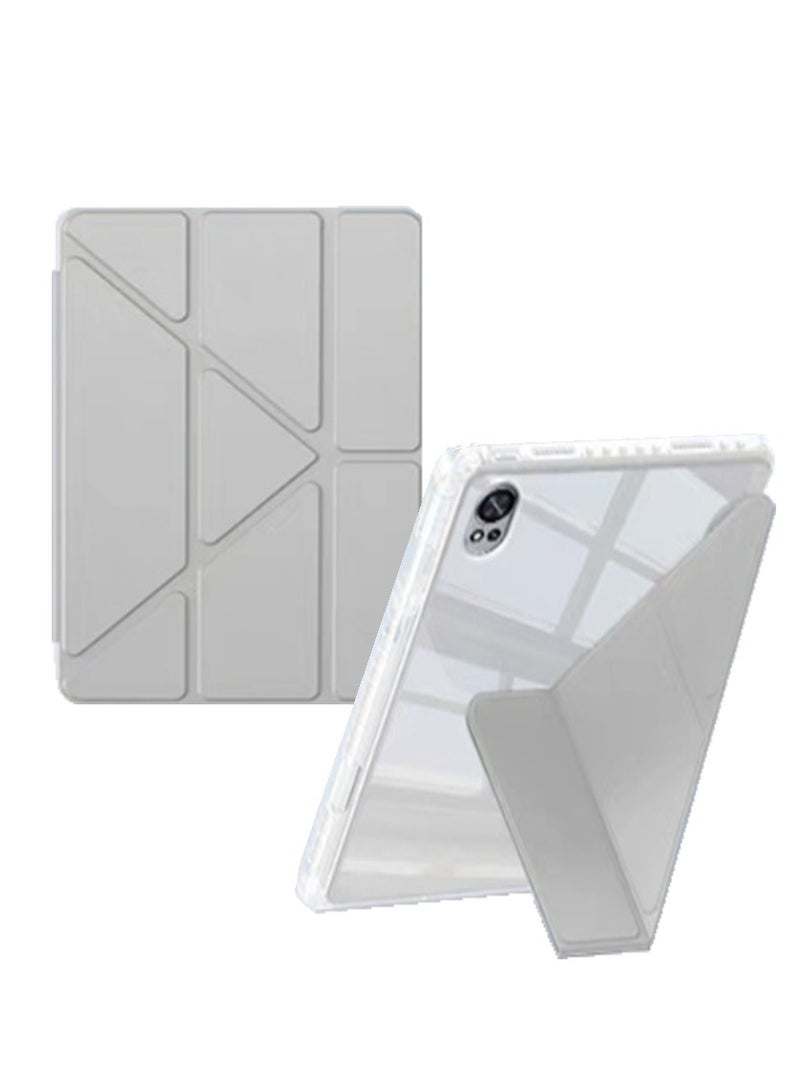for HUAWEI MatePad 12X Case Cover, Triple Fold Y-shaped Design, Multi Angle, Leather Tablet Cover With Pen Slot, Automatic Wake-up/sleep,Grey  - Image 1