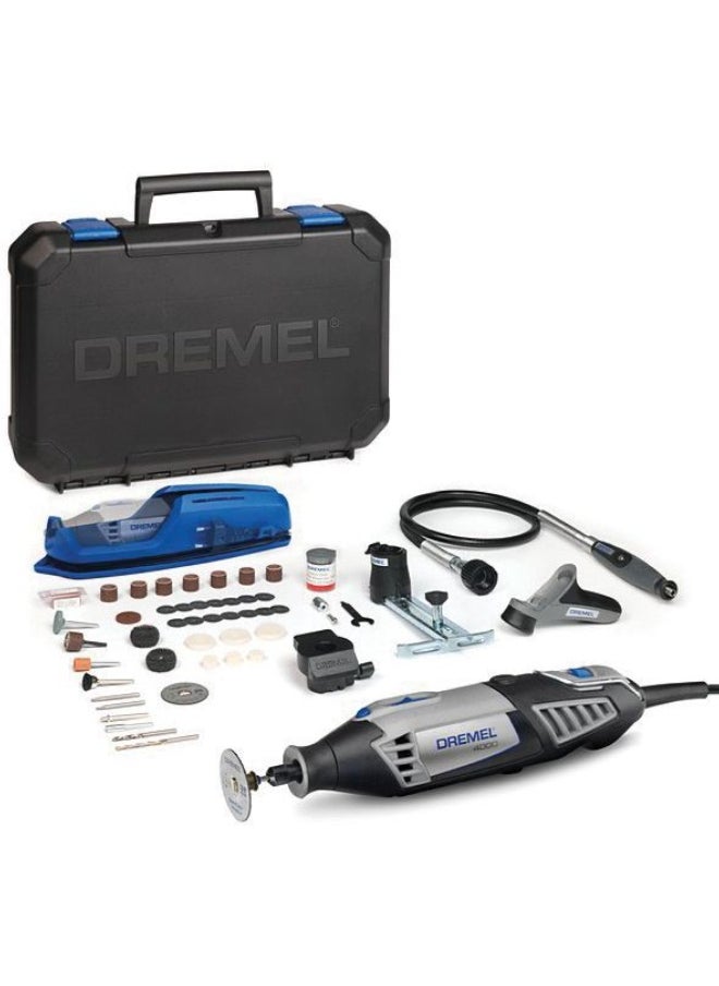 DREMEL - 175W Heavy Duty Sturdy Handheld Rotary Wrap Multi-Tool with 4 Attachments Multicolour F0134000JR - Image 1