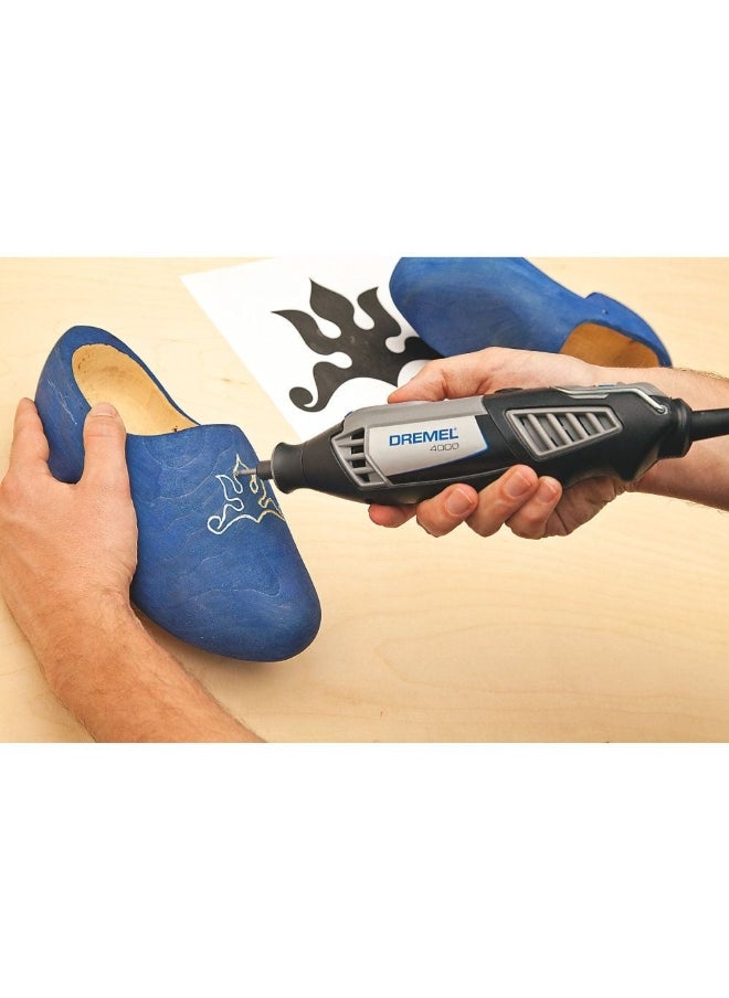 DREMEL - 175W Heavy Duty Sturdy Handheld Rotary Wrap Multi-Tool with 4 Attachments Multicolour F0134000JR - Image 1