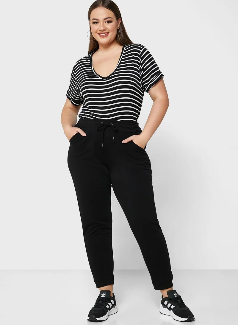 BRAVE SOUL Drawstring Waist Cuffed Joggers