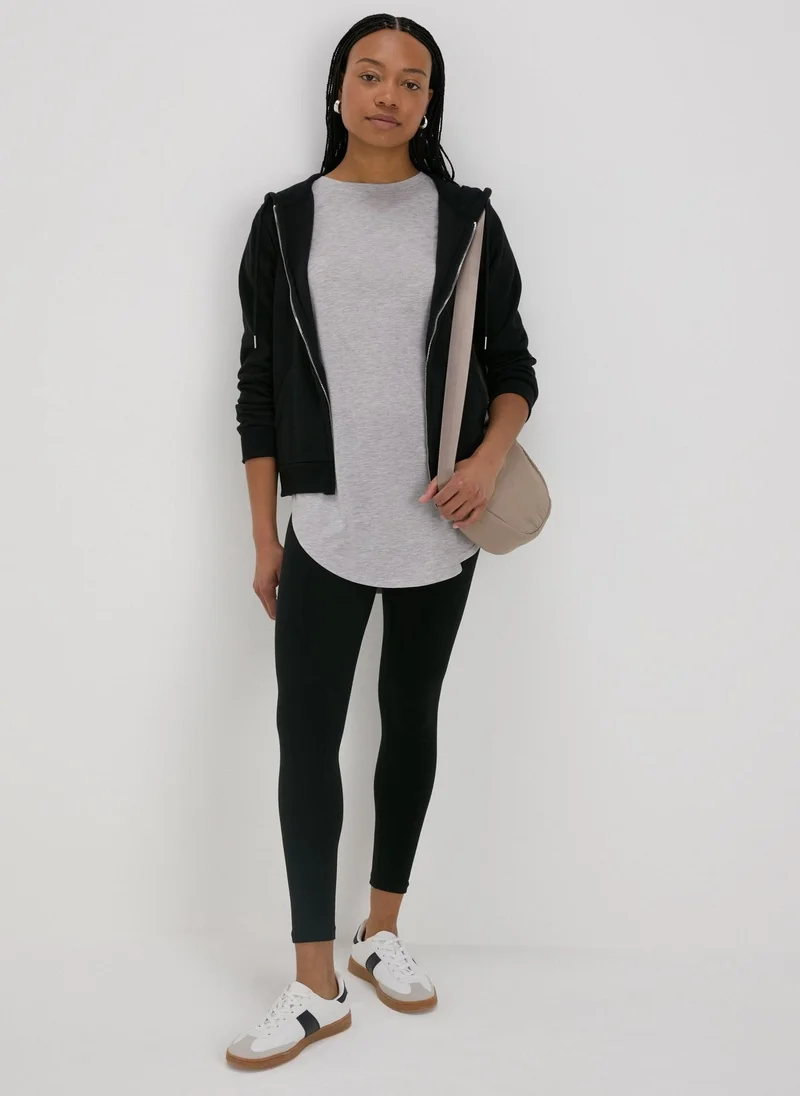 Matalan Grey Longline T-Shirt