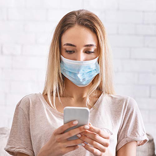 Wish Disposable Face Masks, Pack of 50, Wide Ear loop For Extra Comfort, 3 Ply, Ships from USA - Image 5