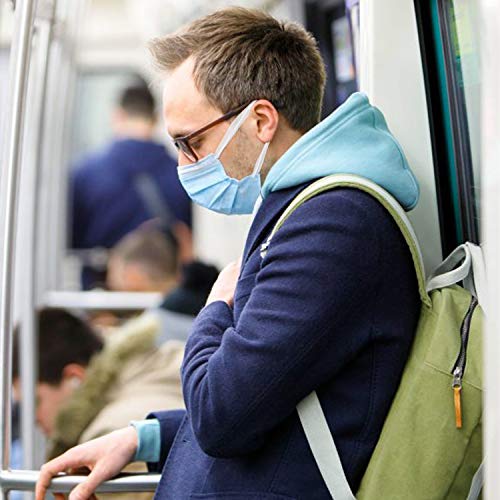 Wish Disposable Face Masks, Pack of 50, Wide Ear loop For Extra Comfort, 3 Ply, Ships from USA - Image 3