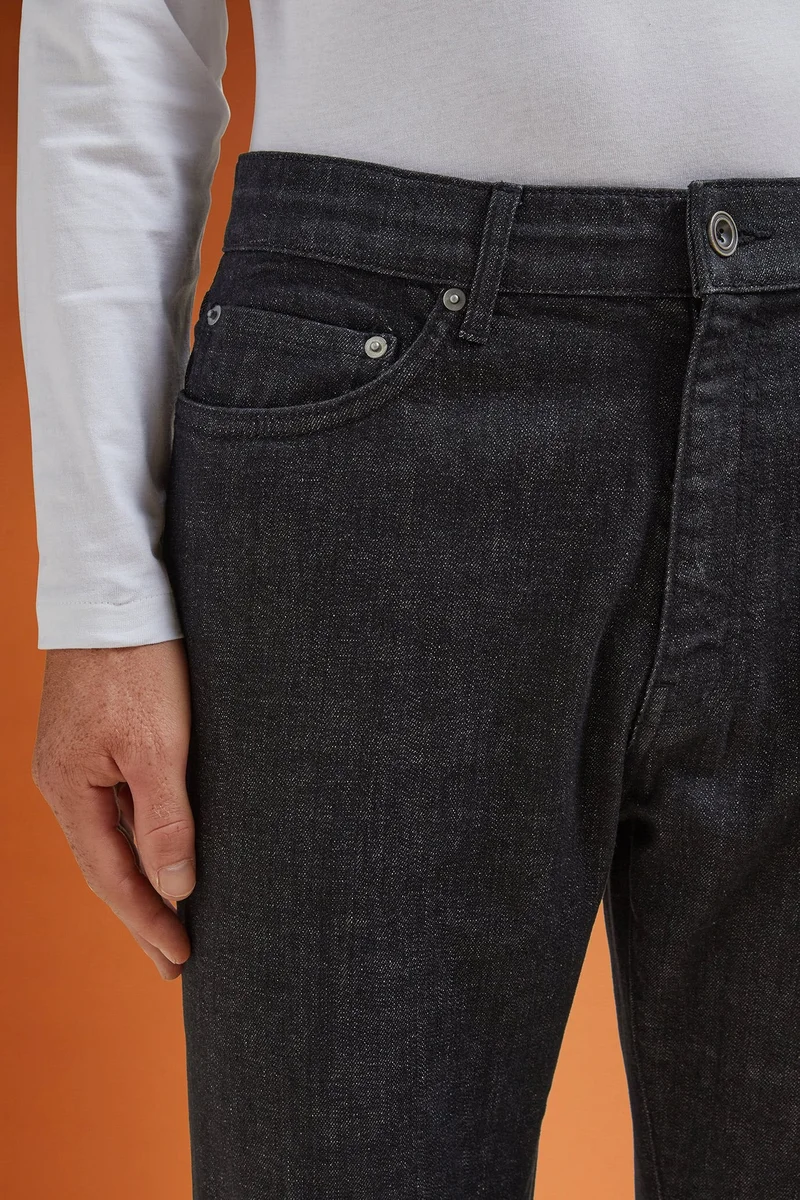 Doppelganger  Men's regular fit 5-pocket jeans - Black for Men | Best Price UAE