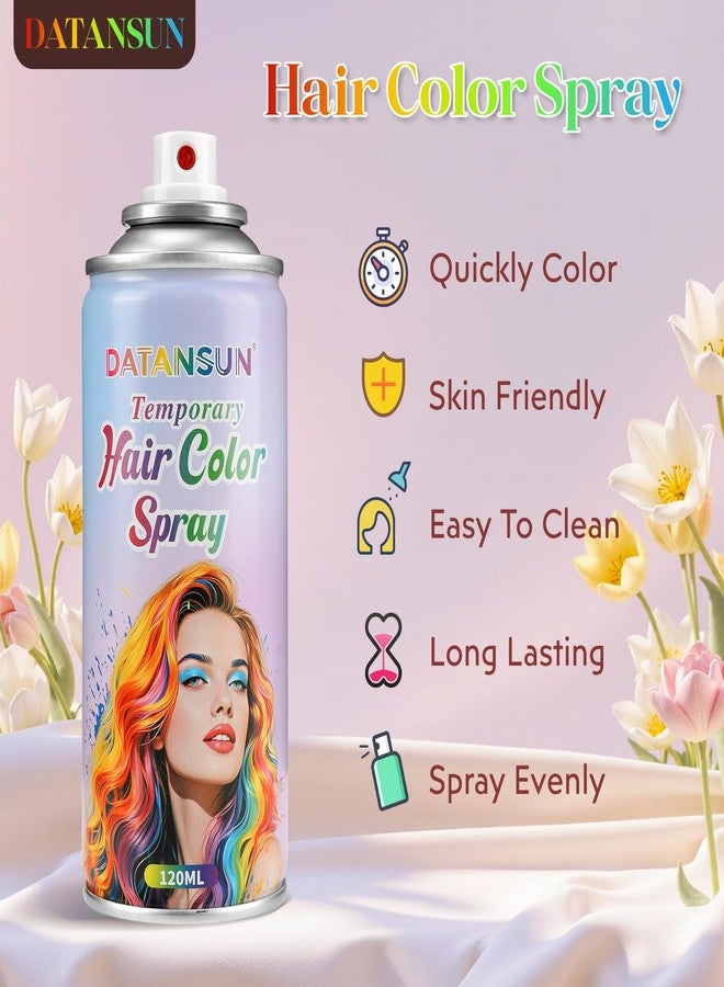 DATANSUN Green Hair Spray【Instant Color】【Skin Friendly】【Easy To Clean】【Large Capacity】Washable Hair Color Spray For Women/Men 4.06 oz，08 Green - Image 4