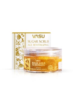Vasu Vasu Kumkumadi Tailam Sugar Scrub  Age Revitalizing  With Vitamin E  Brown Sugar  Face Scrub  For All Skin Type 