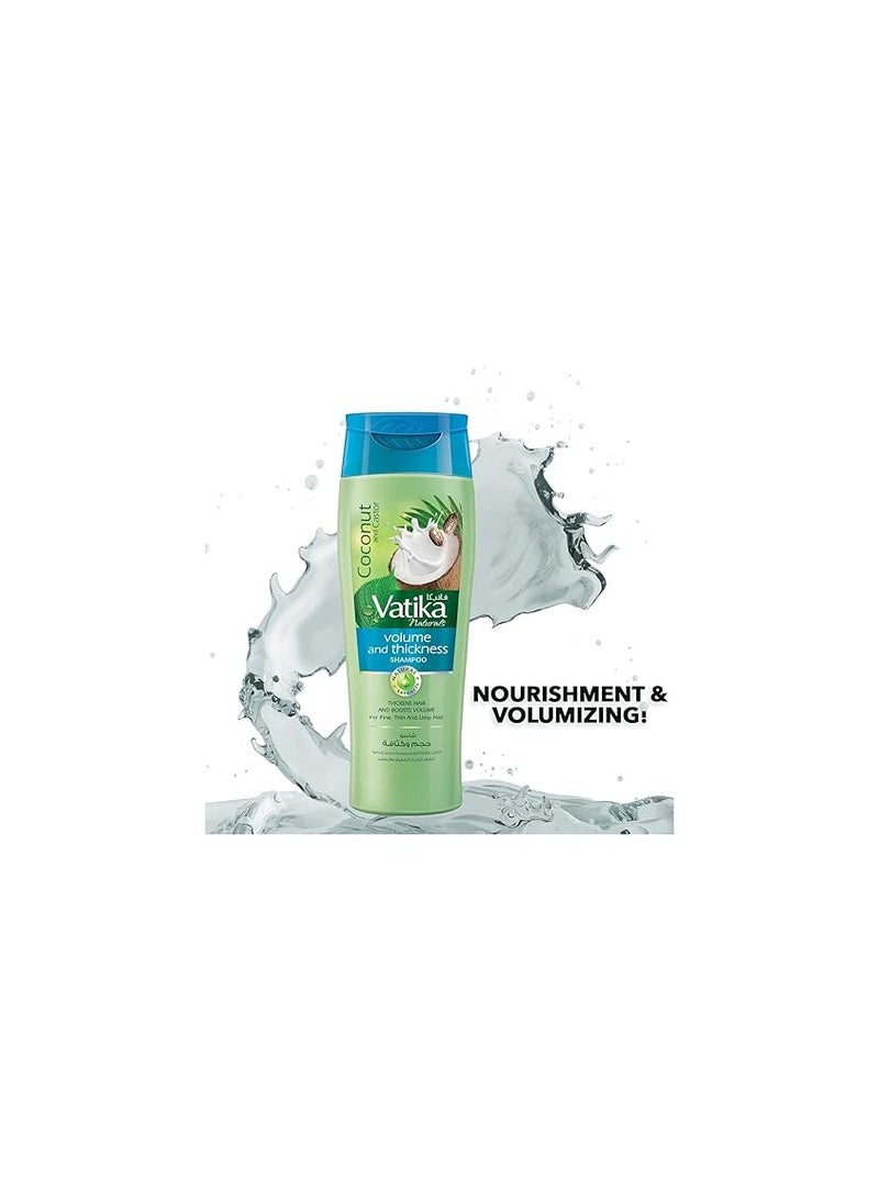 فاتيكا شامبو فاتيكا بجوز الهند وكثافة الخروع للشعر الرقيق والضعيف   400ml - Image 4