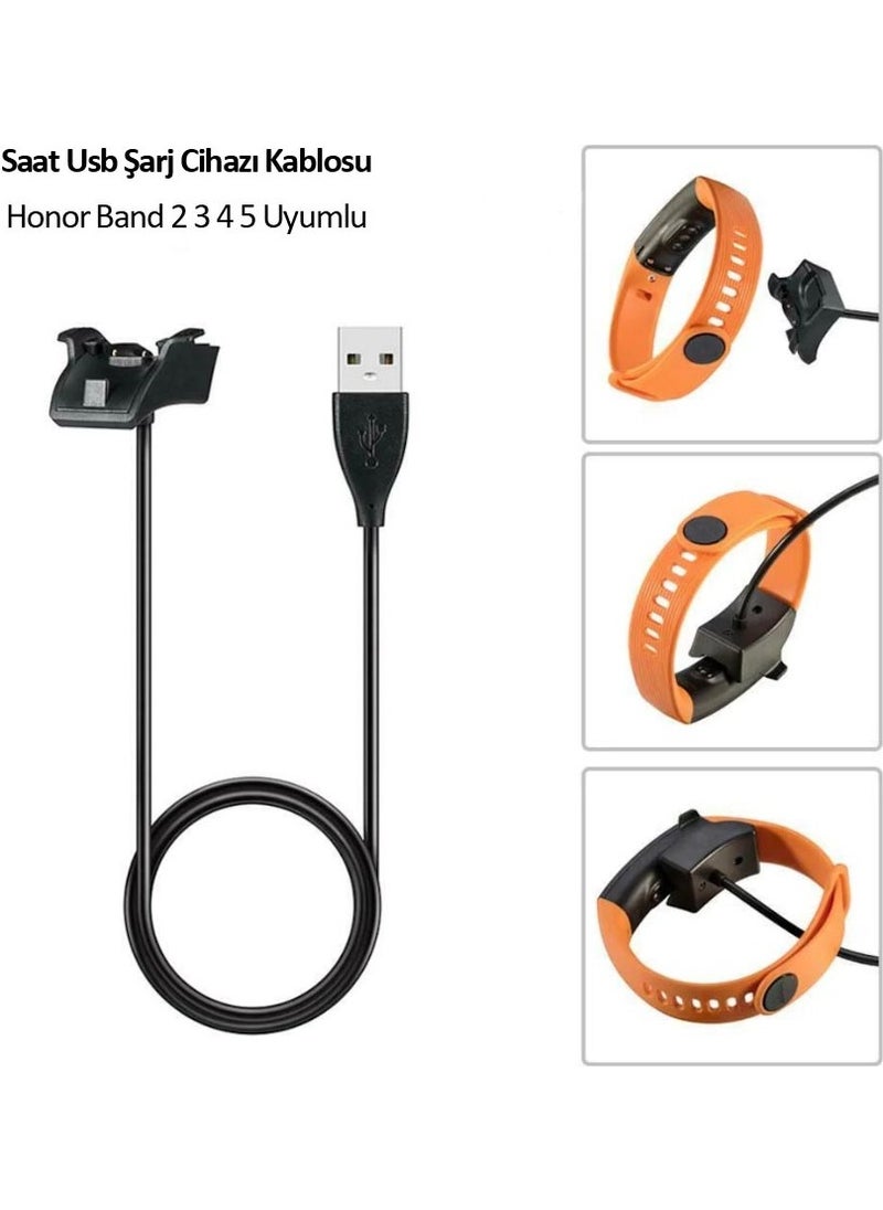 Techmaster شاحن كابل USB لساعات هونر باند 2 3 4 5 برو  - Image 4