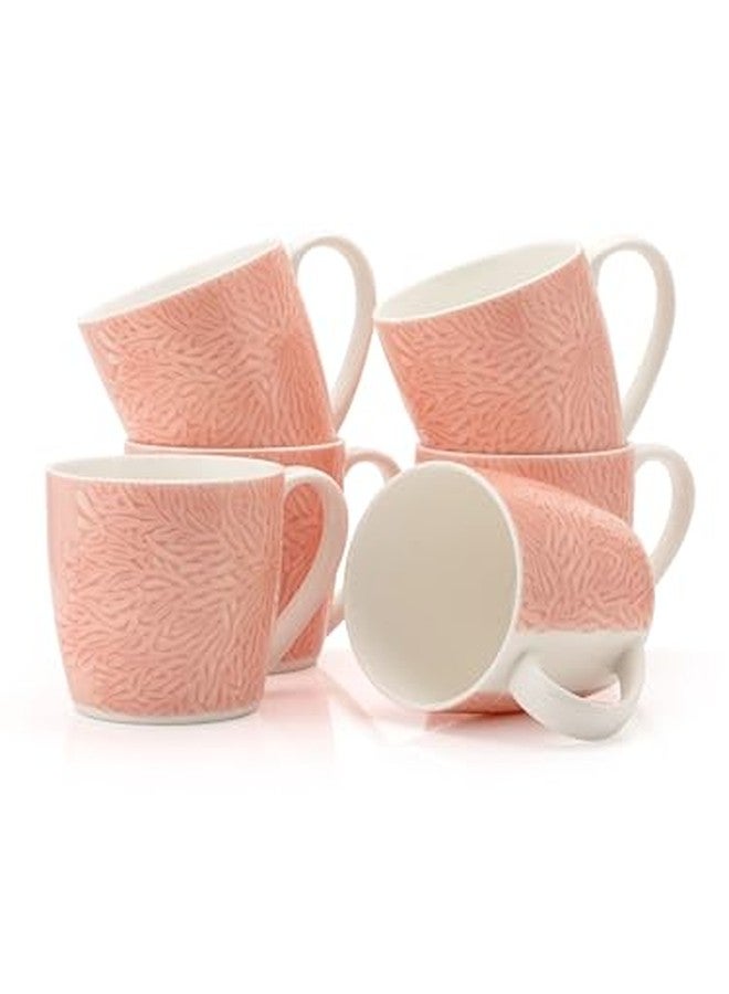 JCPL Fine Ceramic Alton Tea/Coffee Mug Set of 6-200 ml Each (Vanilla V411) - Image 2