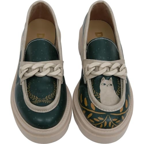 DOGO Penny Loafers for Women - Handmade and Vegan Leather Platform Loafers for Women, I Do What I Want Design, Size 10 - Image 4