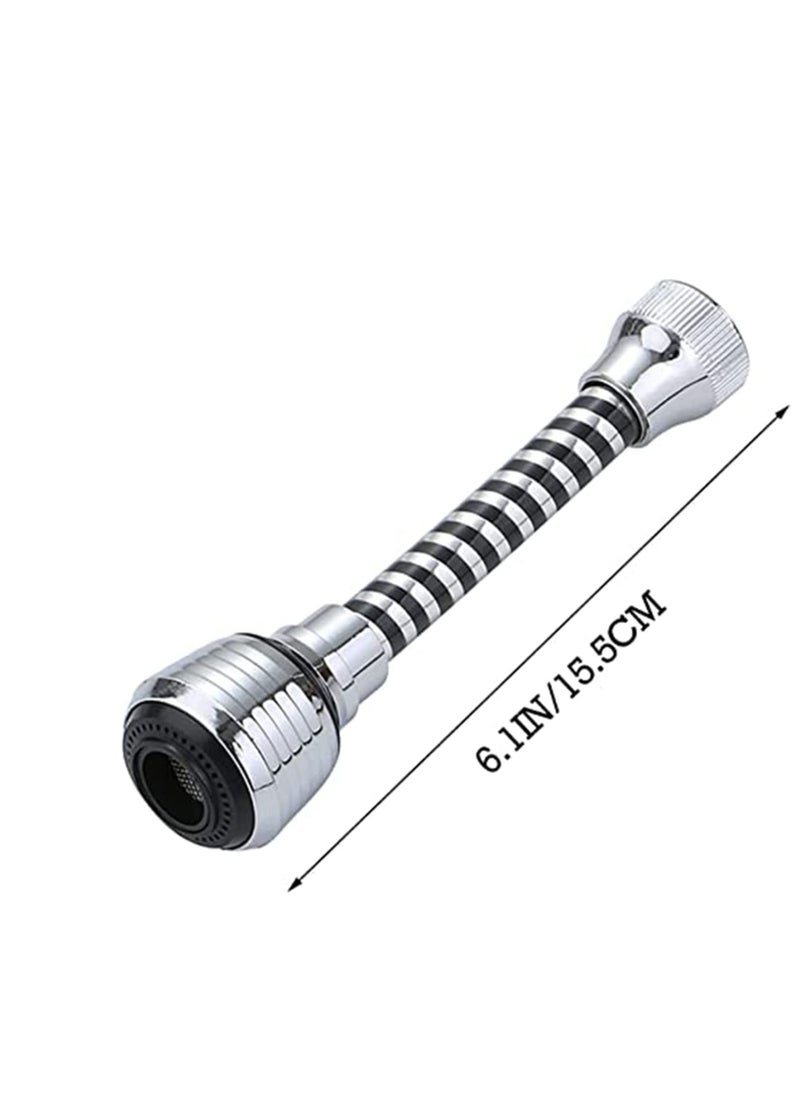 Y&D - Sink Faucet Sprayer 360° Rotatable Anti Splash Nozzle Head with Hose Tap Booster and Water Saving Kitchen Replacement ABS Polished Chrome for Cold Hot - Image 1