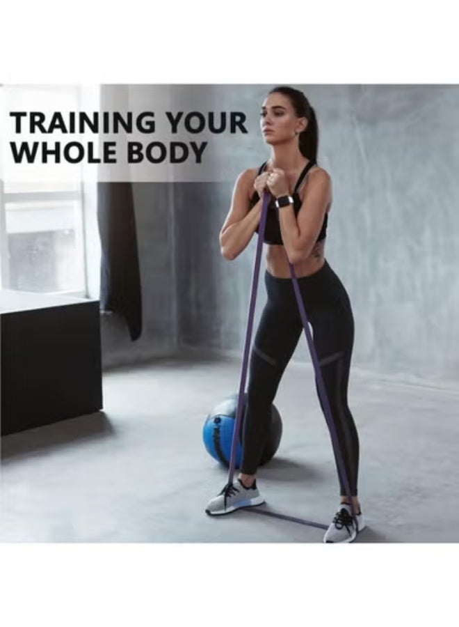 شريط مقاومة، شريط مساعدة للسحب، شريط تمدد شديد التحمل لتمارين رفع الأثقال، وتقوية العضلات، وكروس فيت، واليوغا، والتمدد والحركة - Image 3