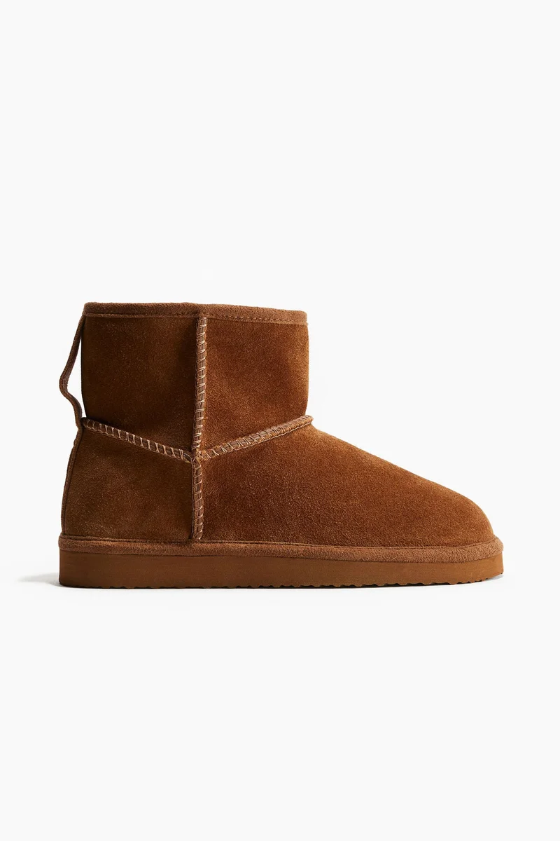 H&M Warm-Lined Suede Boots