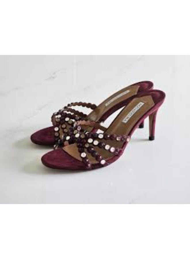 AQUAZURRA صنادل أكوازورا بورغندي مولا - Image 3