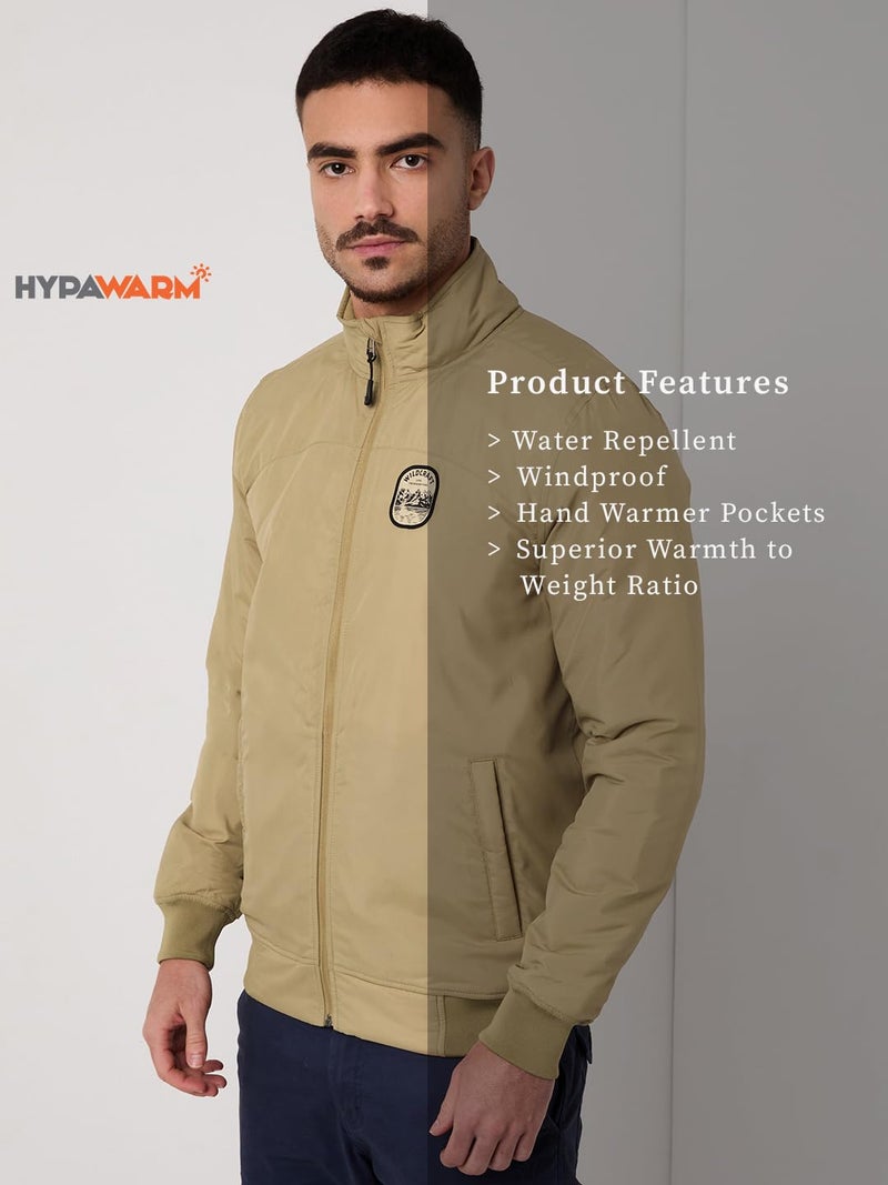 Wildcraft Men Sierra Solid Nylon Blend Collored Casual Quilted Jacket, Full Sleeve - Regular fit, Beige, M - Image 5