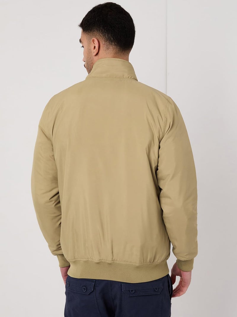 Wildcraft Men Sierra Solid Nylon Blend Collored Casual Quilted Jacket, Full Sleeve - Regular fit, Beige, M - Image 3