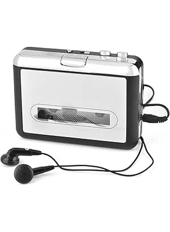 USB Cassette Tape to MP3 Converter with Headphones Audio Capture Player for PC - Image 1