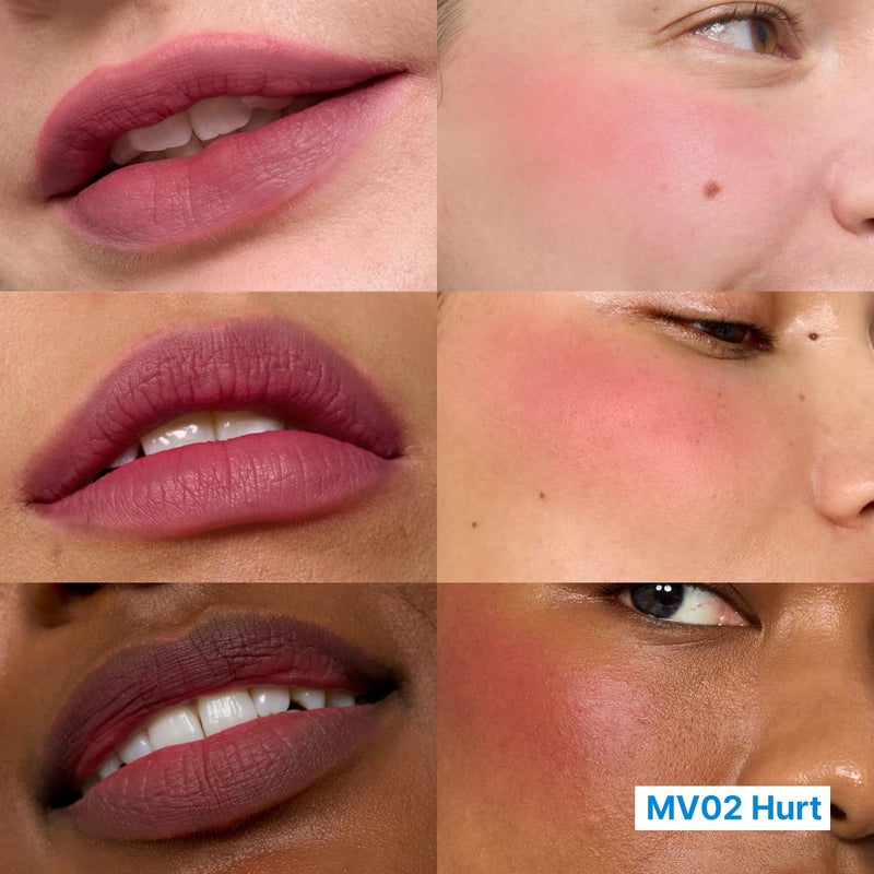 fwee Blurry Pudding Pot | Airbrushed Blush & Lip, Buildable & High Pigment, Long-lasting, Lightweight, Natural Soft Matte Finish, Satin Finish Blurring Blush - Hurt (Mauve Brown) | 0.17 oz - Image 2