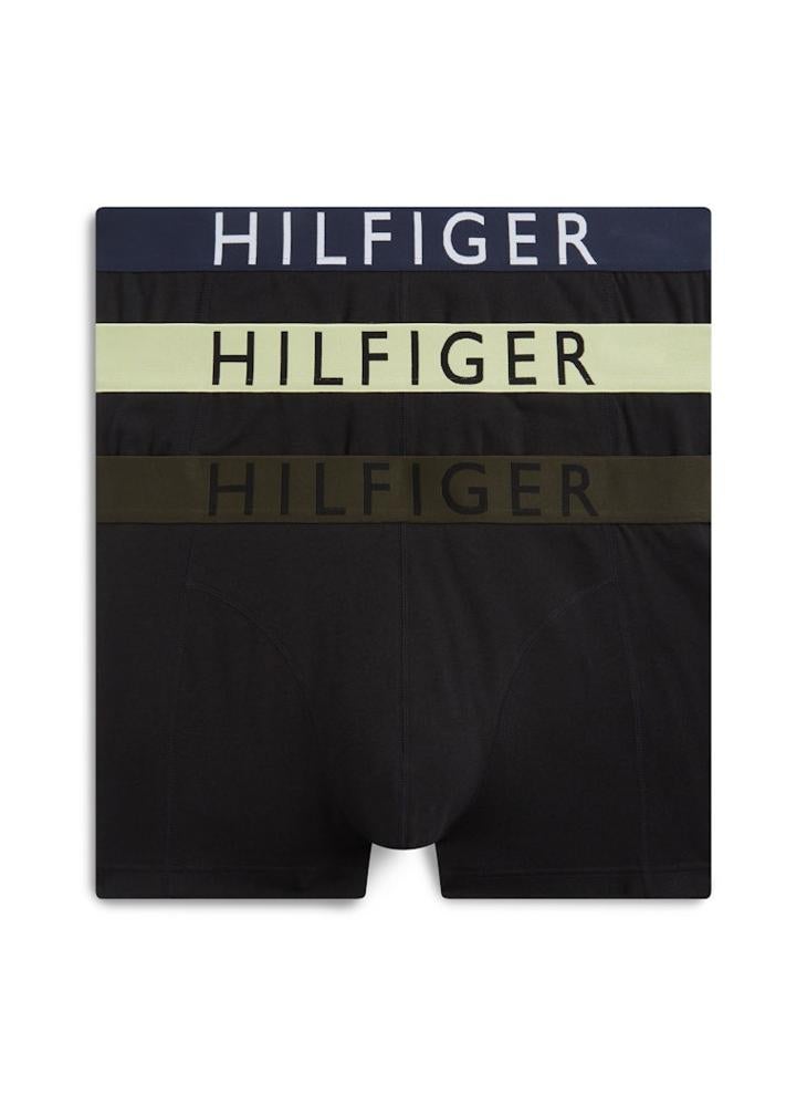 TOMMY HILFIGER 3-Pack Logo Waistband Trunks - Image 1