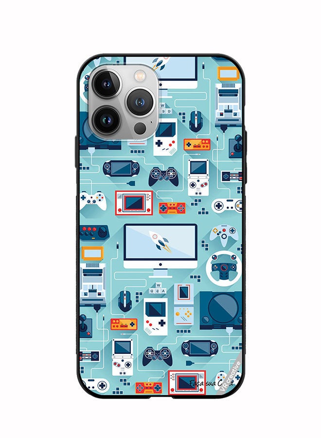 VR CREATIVE Protective Case Cover For Apple iPhone 12 Pro Max Ps 5 Remote Controls Design Multicolour - Image 1