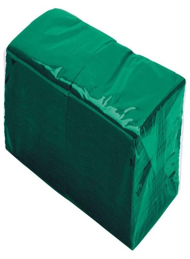 Perfectware 2 Ply Green Beverage/Cocktail Napkins- Pack of 250ct - Image 3