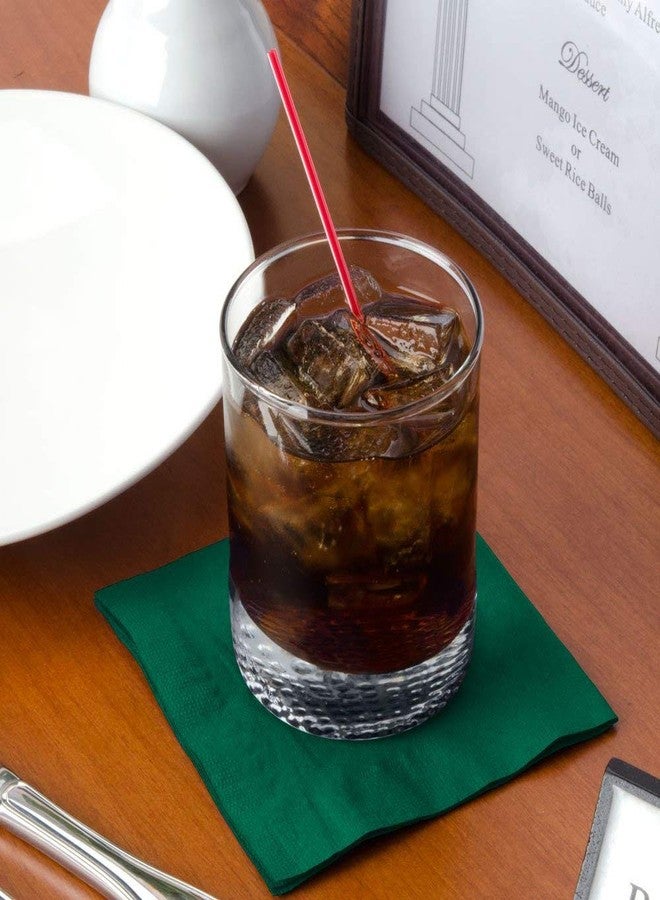 Perfectware 2 Ply Green Beverage/Cocktail Napkins- Pack of 250ct - Image 4