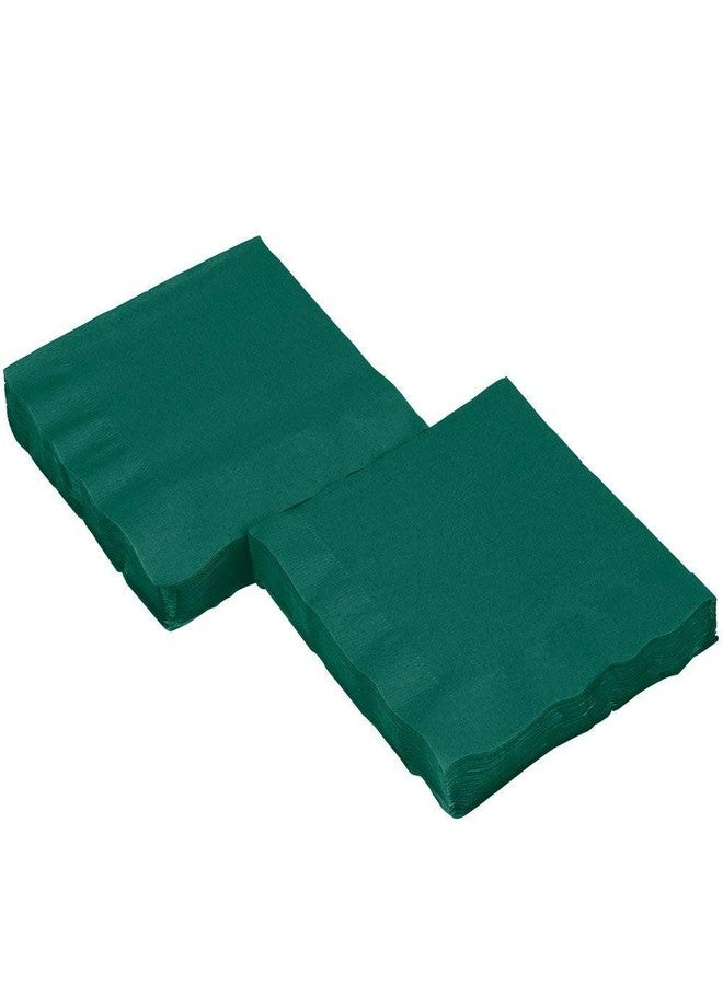 Perfectware 2 Ply Green Beverage/Cocktail Napkins- Pack of 250ct - Image 5