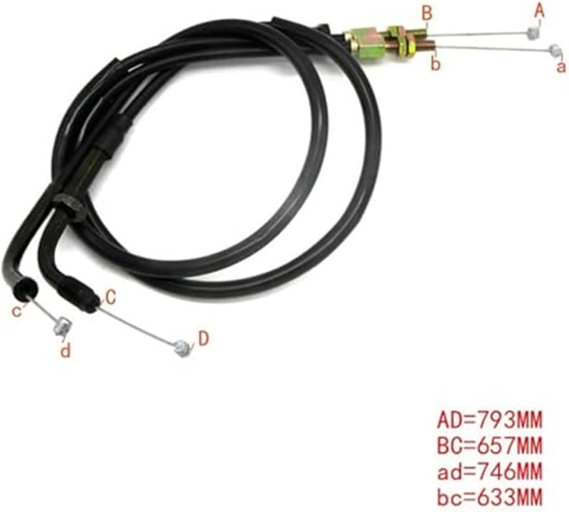 Vuzmode Motorcycle Throttle Cable for CBR250 MC19 1988-1989 - Image 3
