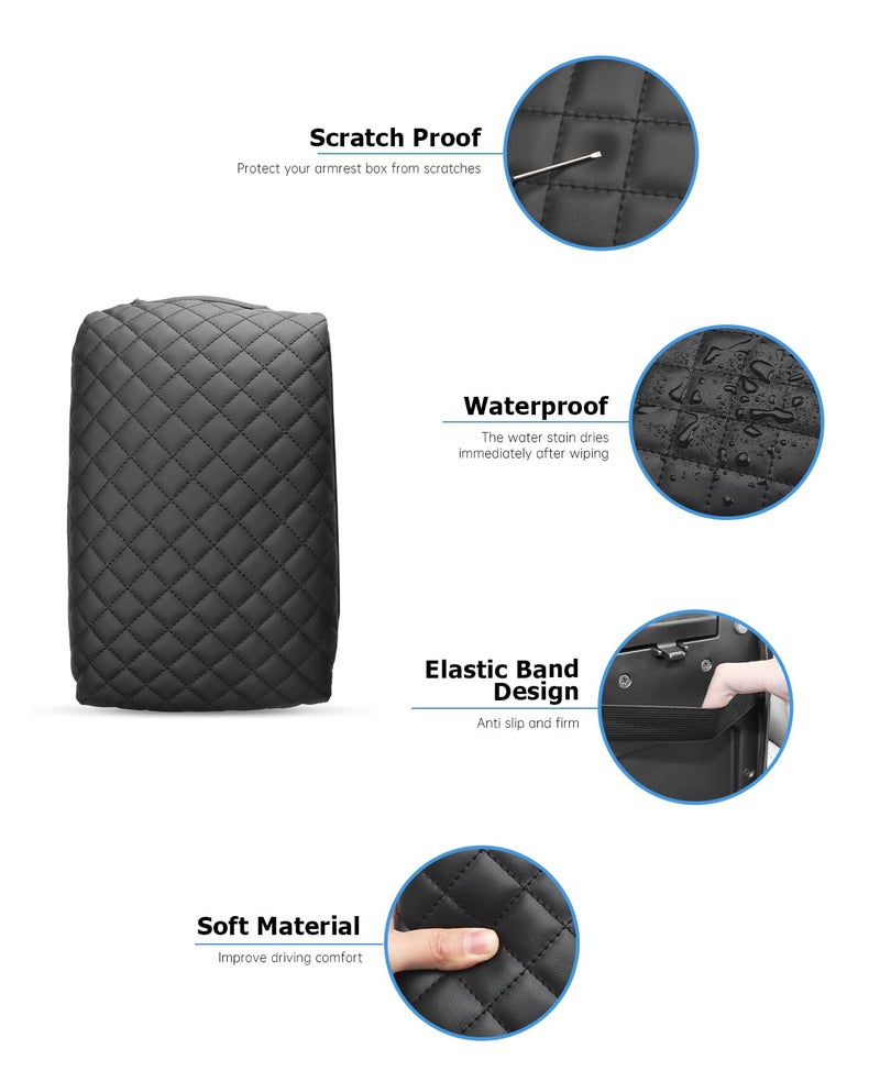 INTGET for 2025 2024 Volkswagen/VW Atlas Center Console Cover Cushion Arm Rest Cover Middle Console Cover Central Armrest Lid Protector for 2024 Volkswagen VW Atlas Interior Accessories 2025 - Image 5