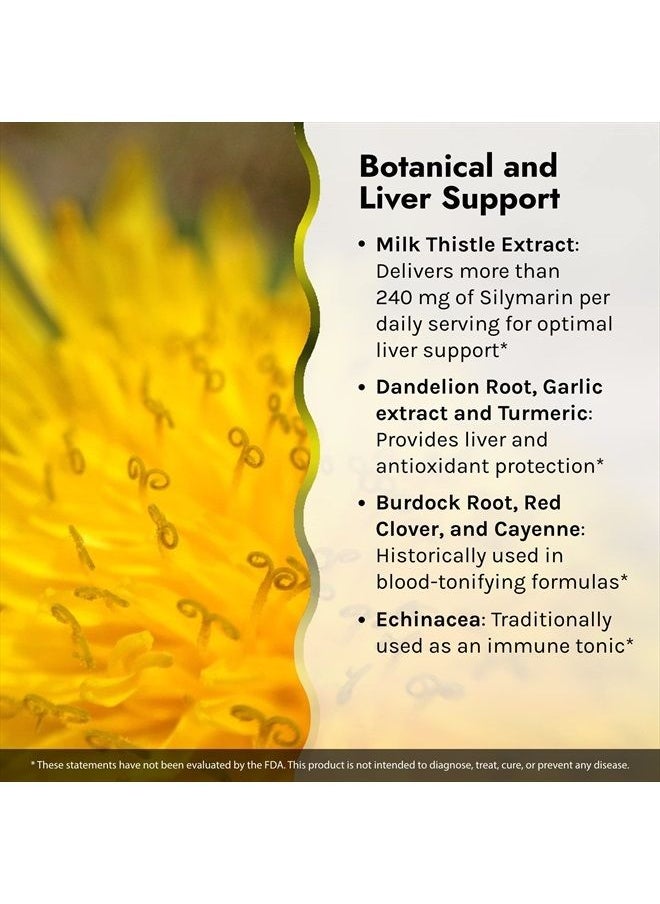 Irwin Naturals - Liver Detox & Blood Refresh Powerful Herbal Whole-Body Cleanse & Detox with 540mg Milk Thistle, Dandelion, Echinacea, Turmeric & More - Antioxidant Support - 60 Liquid Softgels - Image 1